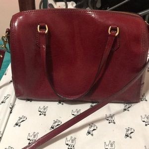 Cross grain leather Coach purse